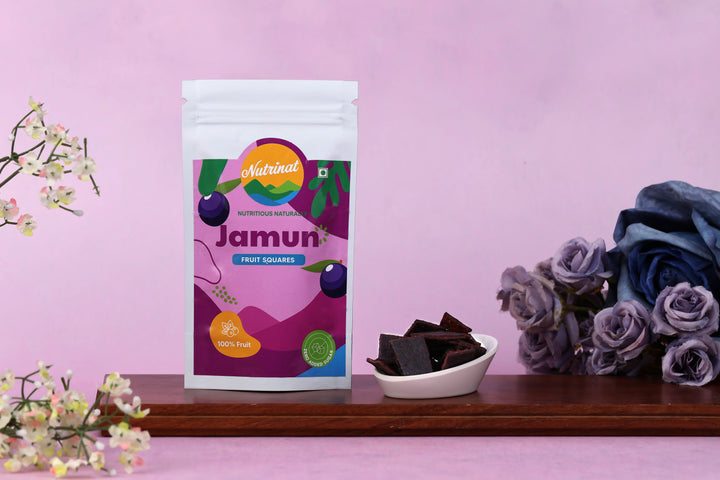 Jamun FruitSquares, 100% Jamun Fruit, No Added Sugar, 100gm