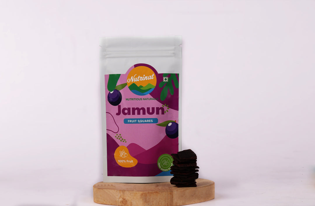 Jamun FruitSquares, 100% Jamun Fruit, No Added Sugar, 100gm