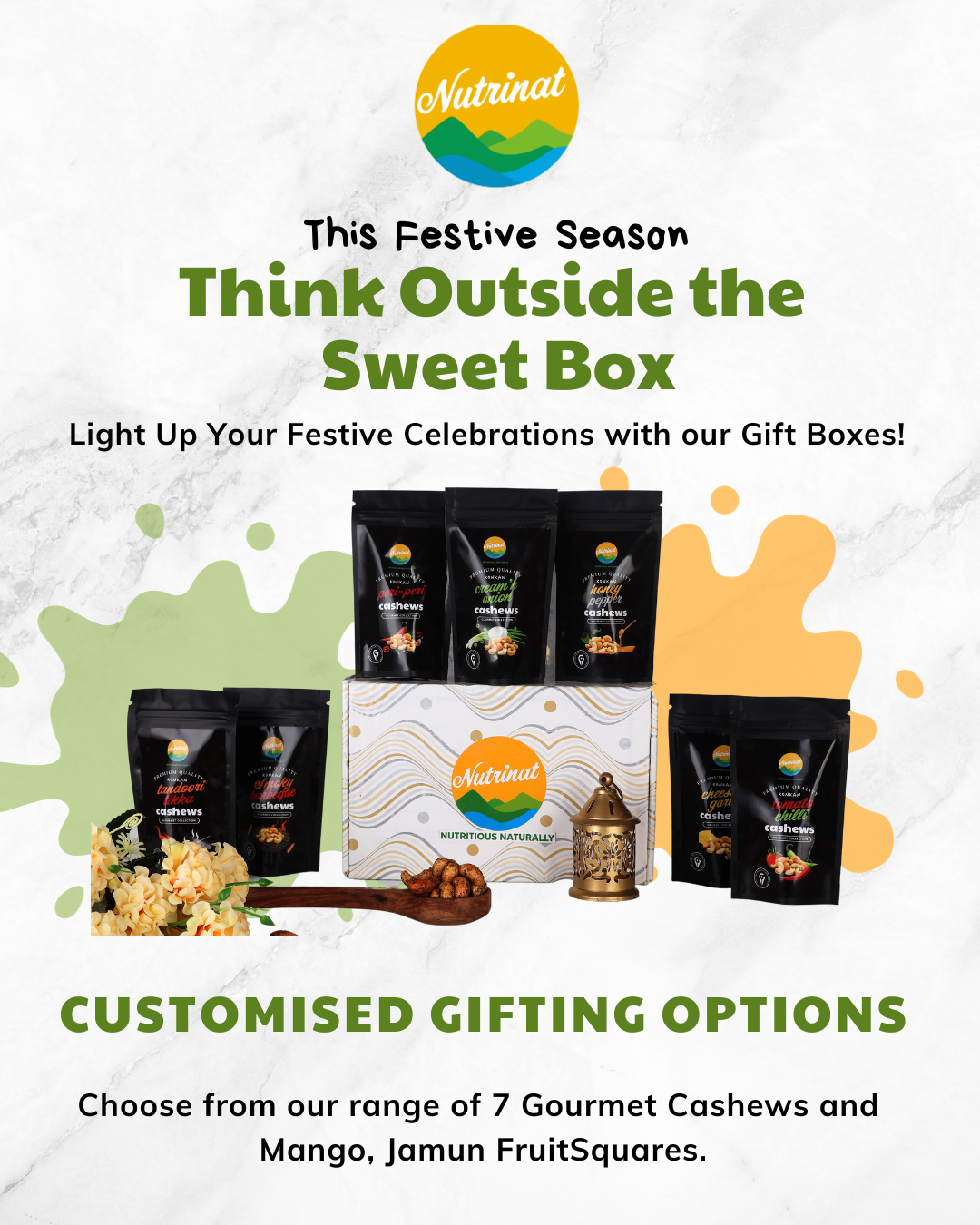 Double Dhamaka Diwali Gift Box with Lantern